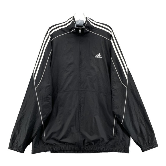Adidas Jacket Mens XL Black Clima Proof Outdoor Gorpcore Sportswear Training Y2K - Picture 1 of 11